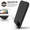 X-GUARD DUAL LAYER RUGGED CASE Pancerne etui Samsung Galaxy A22 5G (czarny) + SZKŁO HARTOWANE HD+ 3D 